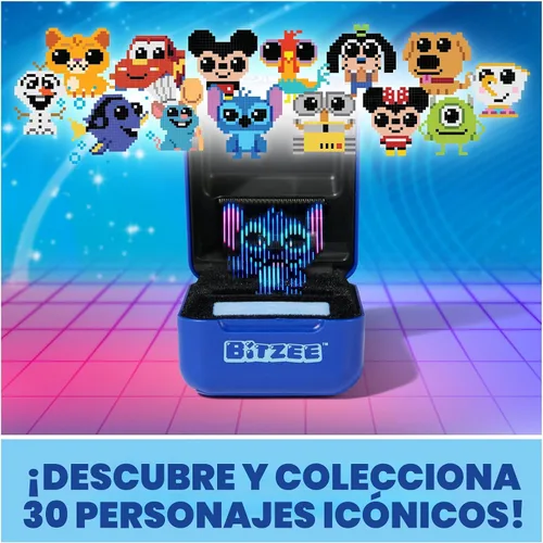 Vista 6 de Bitzee, Disney con 30 personajes interactivos en el interior, reacciona a deslizamientos, inclinaciones y toques, juguetes de Disney y regalos