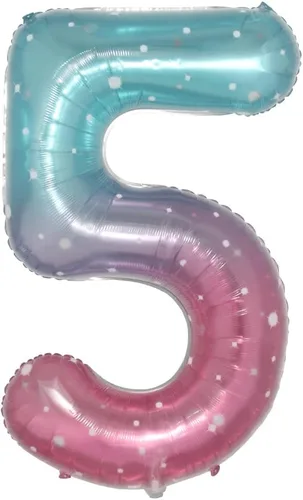 Vista 9 de Globos de helio de 40 pulgadas de color arcoíris estrellado de tamaño grande, globos de helio, decoración de fiesta de cumpleaños, celebración, 40
