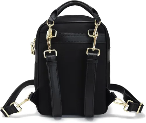 Vista 3 de Arden Cove Mochila impermeable antirrobo Carmel con herrajes clásicos, Negro -, Mochila