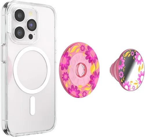 Vista 4 de PopSockets Agarre para teléfono MagSafe con patas, soporte magnético, parte superior intercambiable, agarre seguro para fundas MagSafe de iPhone
