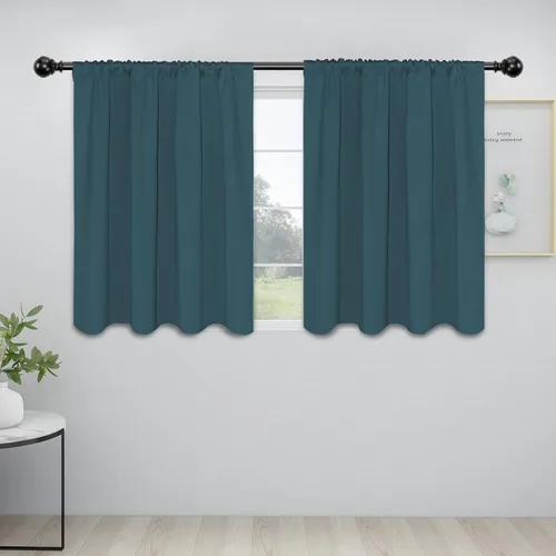 Vista 16 de Easy-Going - Cortinas opacas con bolsillo para varilla para dormitorio, cortinas de ventana para oscurecer la habitación para sala de estar