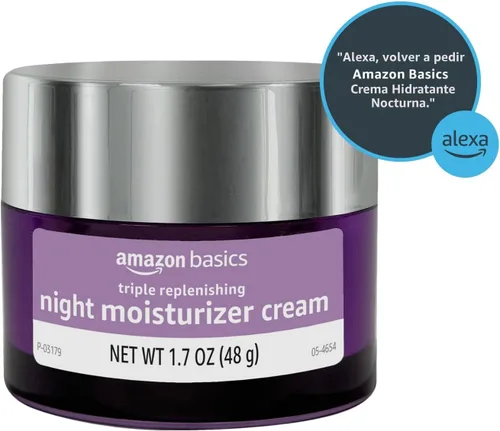 Vista 7 de Amazon Basics Crema hidratante triple reponedora, crema de noche, 1.7 onzas, paquete de 1