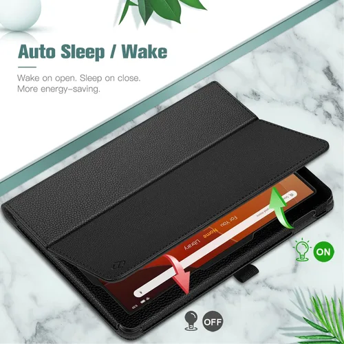 Vista 3 de Fintie - Funda tipo libro para tableta Amazon Fire HD 10 y Fire HD 10 Plus (solo compatible con versión de 11ª generación 2021), Funda de pie