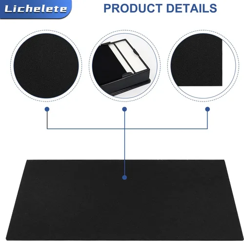Vista 3 de Filtro de repuesto HAPF600 para purificador de aire Holmes HAPF600, 4 filtros + prefiltros de carbono, parte HAPF600 HAPF600D HAPF600D-U2 HAP615