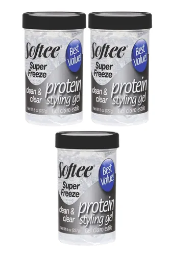 Vista 2 de Softee Gel de peinado de proteínas extra Hold 8 oz