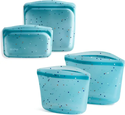 Vista 11 de Stasher Bolsas de silicona reutilizables para almacenamiento de alimentos Transparente