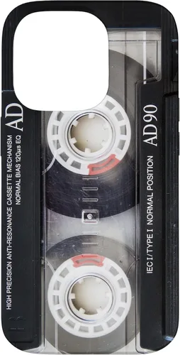 Vista 17 de iPhone 16 Vintage Music Audio Cassette Cinta Retro 90s 80s 70s 60s Caso