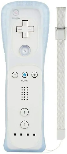 Vista 9 de Lyyes Wii Remote Controller with Nunchuck, Silicon Case and Strap for Wii U (Blue)