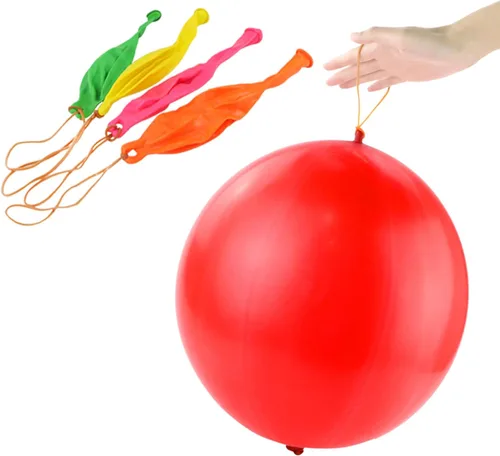 Vista 4 de RUBFAC Globos de perforación, globos de cumpleaños para niños, 25 bolas hinchables de neón gruesas y resistentes para fiestas, bolsas de regalo
