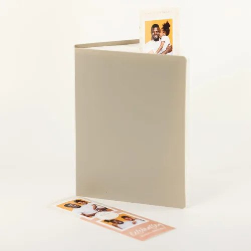 Vista 4 de Álbum de fotos de cabina de fotos, para bodas o fiestas, con capacidad para 120 tiras de fotos de 2 x 6 pulgadas, deslizables (azul)
