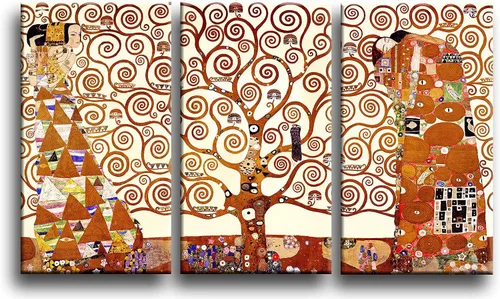 Vista 27 de Niwo ART - Bandera, serie de pinturas más famosas del mundo, lienzo para pared, decoración del hogar, envoltura de galería, estirado, enmarcado