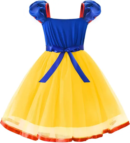Vista 3 de Vestidos de princesa para niñas, disfraces de Halloween, cosplay, vestido de fiesta de cumpleaños