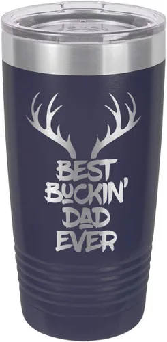 Vista 12 de Best BuCKIN Papá Ever-B - Vaso de bebida con pajita (20 onzas), color negro