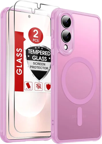 Vista 93 de LeYi Funda para teléfono Samsung-S23: protector de pantalla e imán MagSafe Púrpura