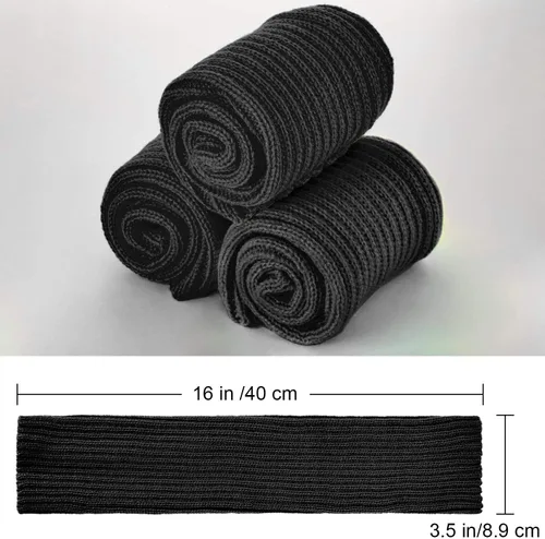 Vista 2 de Syhood Calentadores de piernas de neón de los años 80 para mujer, calentador de piernas acanalado para accesorios de fiesta