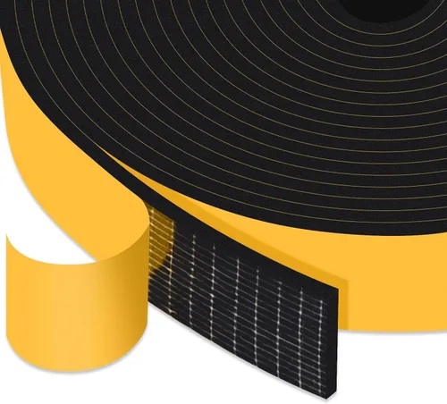 Vista 30 de Square Foam Weather Stripping for RV Doors & Extra Large Gaps 1x1In Sellos puertas de remolque, cámper y garaje, bloquea insectos, corrientes