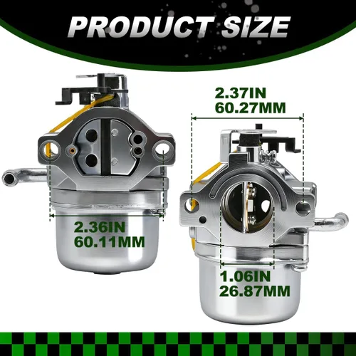 Vista 3 de Carburador 590399 796077 apto para motor de cortacésped 21A707 21R707 21R777 21A907 21A977 21B902 21B906 con filtro de aire bujía y línea