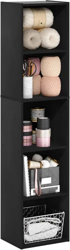 Vista 75 de Furinno PASIR - Estantería de libros de 2 niveles, estantería moderna de 9 x 12 x 21, estanterías abiertas para sala de estar, dormitorio, oficina