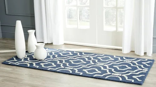 Vista 16 de SAFAVIEH Cambridge Collection - Alfombra decorativa de 2 x 3 pies, color beige y marfil, lana marroquí hecha a mano, ideal para zonas de alto