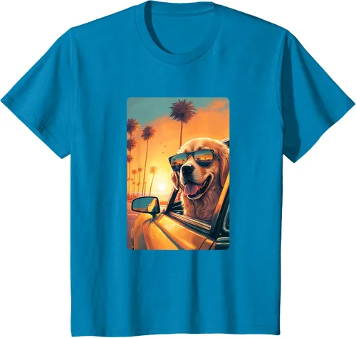 Vista 61 de Golden Retriever - Camiseta divertida de Golden Retriever con lentes, Negro