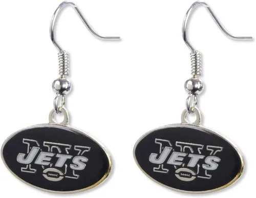Vista 10 de aminco NFL - Aretes colgantes con logotipo de la NFL para mujer