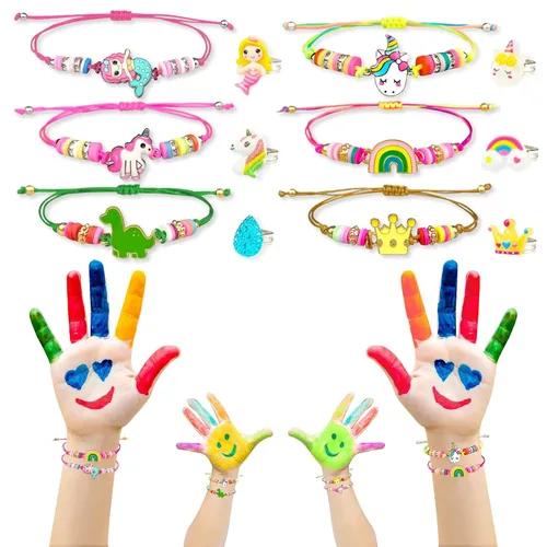 Vista 6 de Bombas de baño para niños con sorpresa en el interior, 6 bombas de baño grandes de burbujas orgánicas para niños con pulseras y anillos, juguetes