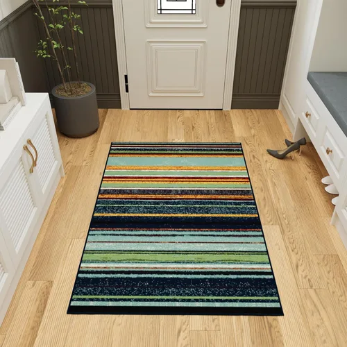 Vista 36 de Ottomanson Alfombras de 5 x 6 pies 6 pulgadas para sala de estar, alfombra de área para dormitorio, antideslizante, duradera y grande para zonas