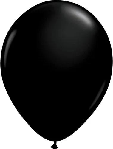 Vista 5 de Qualatex Globos redondos de 11.0 in, color negro ónix, paquete de 100