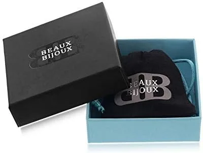 Vista 3 de Beaux Bijoux - Anillo de anclaje trenzado de plata de ley, disponible en tamaños 6-7 - 8-9