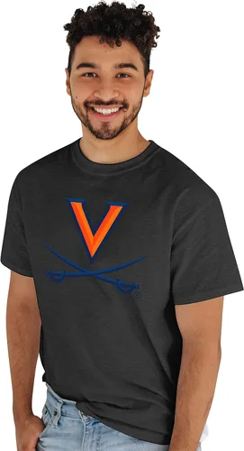 Vista 55 de Blue 84 Camiseta NCAA para hombre, icono de color del