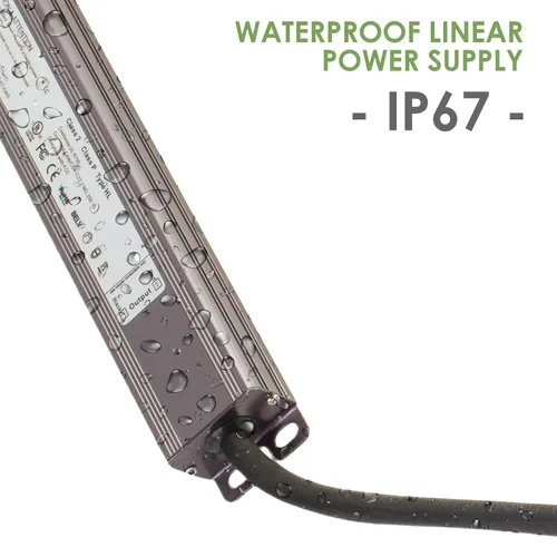 Vista 4 de UL enumeró 24v 60w impermeable LED fuente de alimentación de luz clase 2 100-277v CA a CC para módulos de tira de luz LED