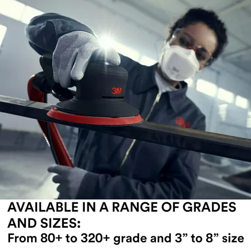 Vista 7 de 3M Xtract Net Disc 710W, 120+, 3 pulgadas, Die 300V, paquete de 50 discos de lijado con gancho y bucle, prácticamente libre de polvo, opción premium