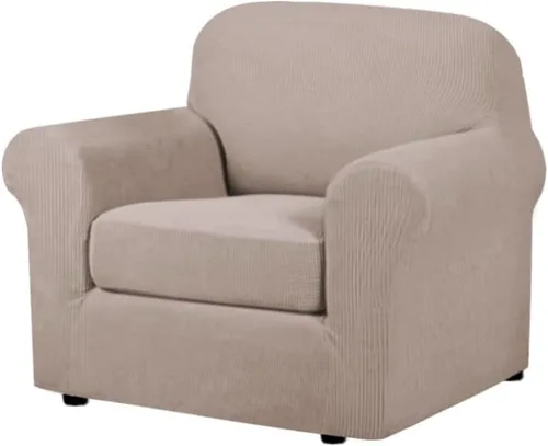Vista 128 de H.VERSAILTEX Fundas de Sofá Elásticas para Cojines Fundas de Sofá para Muebles de Sala Fundas Protectoras