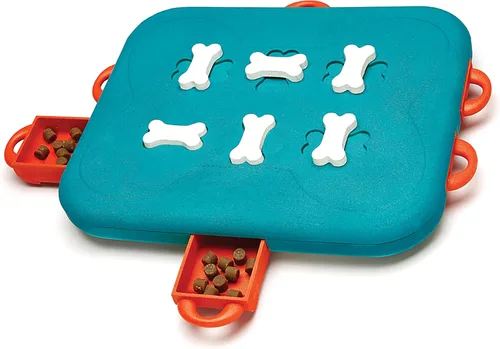 Vista 18 de Outward Hound by Nina Ottosson Challenge Slider Comedero con rompecabezas avanzado de nivel 3, para golosinas, para comer lento, para perros