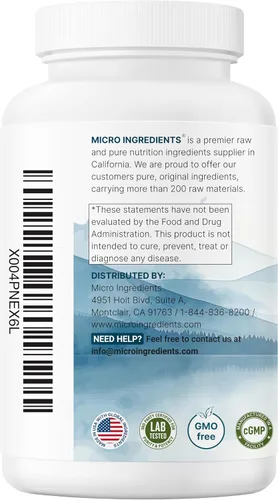 Vista 7 de Glicinato de Magnesio de Triple Potencia 1,500mg Por Porción, 240 Cápsulas 500mg Por Cápsula Magnesio Quelado de Fácil Absorción +