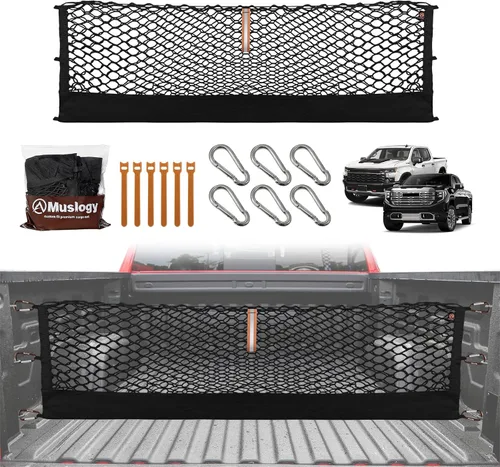 Vista 45 de Muslogy Red de carga para maletero estilo sobre compatible con accesorios Jeep Grand Cherokee L 2021-2024 2025, organizador de maletero de ajuste
