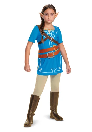 Vista 2 de Disfraz Infantil de Link Breath of the Wild de Nintendo Multicolor