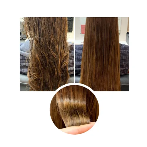 Vista 3 de Mascarilla reparadora - Cabello dañado, queratina, aminoácido de seda y calmante (mediana)