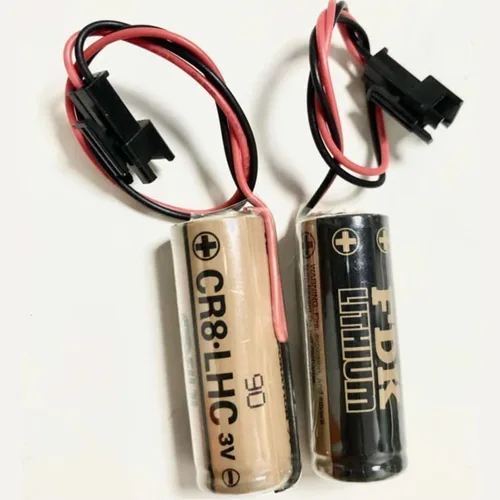 Vista 5 de WELLVEUS『Paquete de 100 unidades」CR8. LHC 17450 3V Batería 2600mAh no recargable para Fuji FDK Batería de reserva de memoria de batería de fuente
