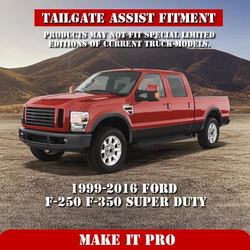 Vista 3 de KitsPro Amortiguador de asistencia para portón trasero de camión para Ford F-250 F-350 Super Duty 1999-2016 Accesorios para camiones Puntal