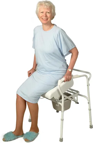 Vista 2 de Carex Asiento elevador de inodoro - Silla de inodoro para personas mayores, ancianos, discapacitados, silla de inodoro con elevación automática
