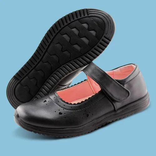 Vista 4 de JABASIC Zapatos de vestir escolares para niñas Mary Jane Flats