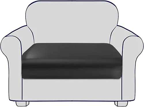 Vista 9 de Fundas de cojín para asiento de sofá, impermeables, fundas de cojín elásticas para sofá, protector de muebles con parte inferior elástica, fundas