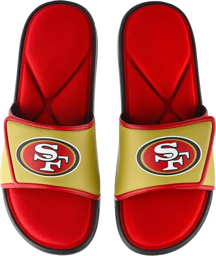 Vista 49 de FOCO mens NFL Team Logo Sport Shower Foam Slide Flip Flop Sandals