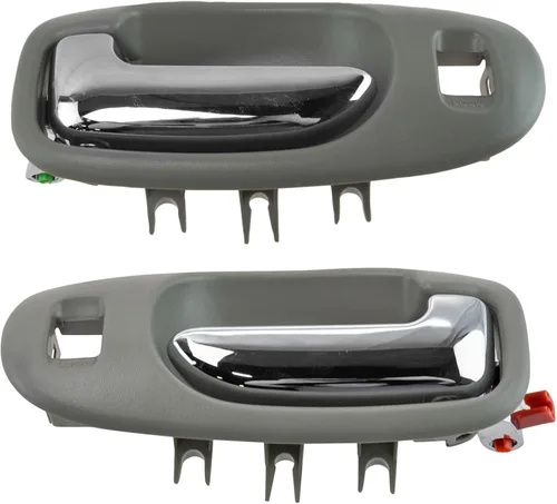 Vista 65 de TRQ Juego de 2 manijas de puerta interior trasera cromada y cachemira para Chevy GMC