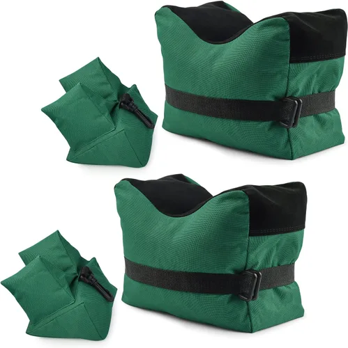 Vista 7 de Bolsas de apoyo para tiro al aire libre de Twod - Banco deportivo con soporte delantero y trasero para rifle de tiro al blanco, soporte para rifle