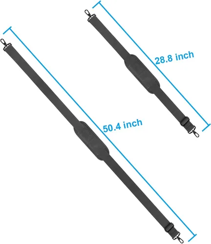 Vista 2 de Taygeer Correa cruzada de repuesto, correa universal para bolsa de hombro, correa desmontable acolchada ajustable con clip de gancho de metal