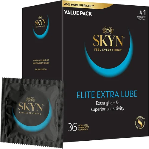 Vista 21 de SKYN Elite, 10 unidades, condones ultrafinos y lubricados sin látex