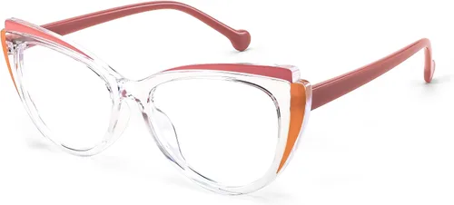Vista 11 de FEISEDY Gafas de bloqueo de luz azul ojo de gato falso nerd transparente gafas de computadora TR marco de moda B0040