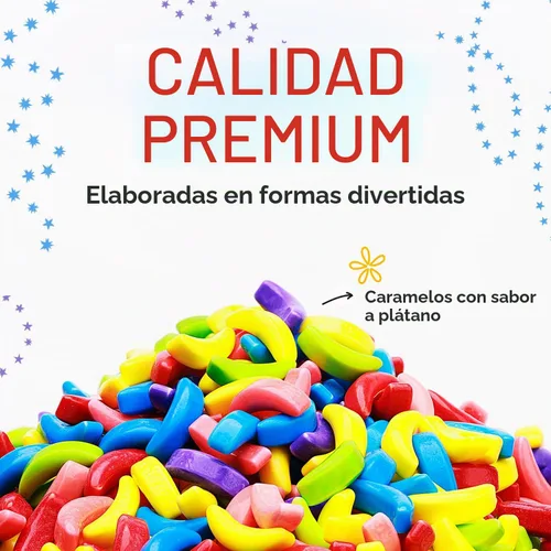 Vista 7 de Bananas Runts Candy – 1200 unidades de caramelos duros de 1.7 libras de repuestos para máquina de chicles a granel – Caramelo de plátano